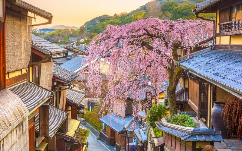 Street view in Kyoto, Japan